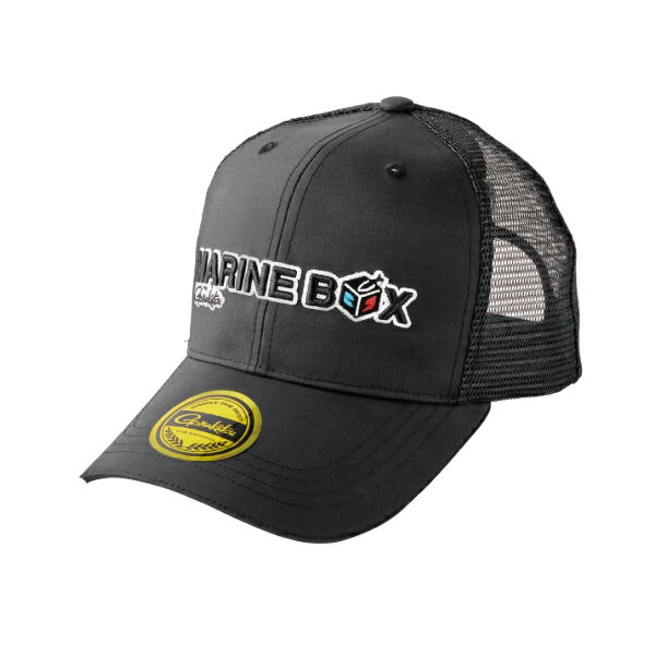 がまかつ 帽子 GM9104 ハーフメッシュキャップ(ボックスロゴ) ブラック (MARINE BOX) L