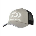 ダイワ 帽子 DC-6225 FeelAlive ソフトハーフメッシュキャップ グレー フリー(4)