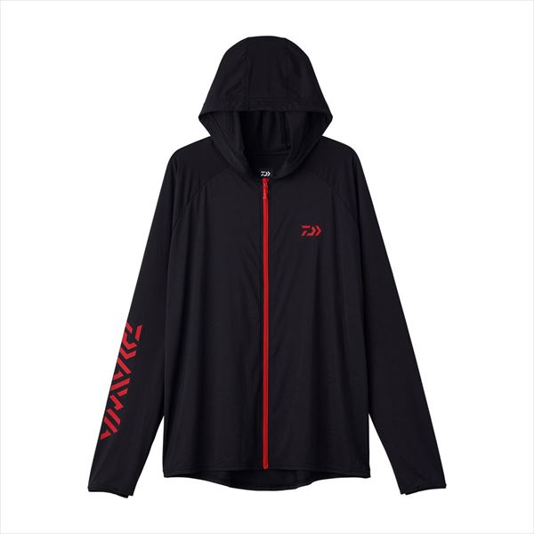 Wear - ダイワ ウェア DE-6125 アイスドライ(ICEDRY) フーディーラッシュガードフルジップ ブラック M