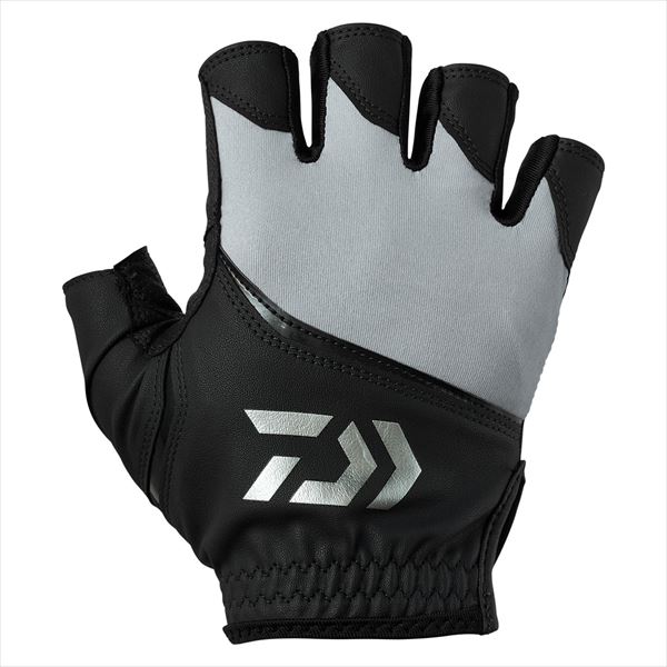 ダイワ 手袋 DG-2125 パッド付きUVカットグローブ 5本カット グレー XL