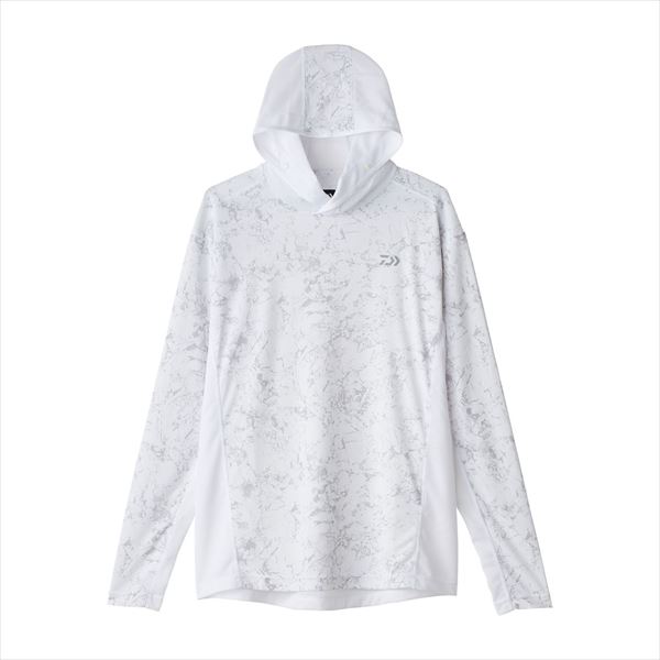 ダイワ ウェア DE-3625 ボートゲームフーディーシャツ マーブルホワイト L