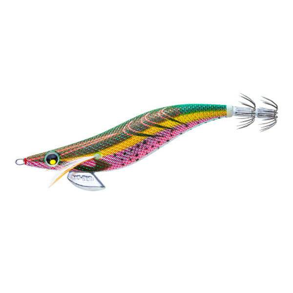 Bait - 【ネコポス対象品】デュエル エギ アオリー Q スロー 3.5号 09 RDM レッドグリーン