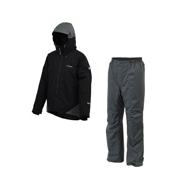 双進 防寒服アウター 6450 RL ストレッチウォームスーツ ブラック LL