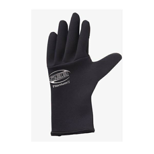 双進 防寒手袋 7622 RBB タイタニュームグローブHS 5F ブラック×シルバー M