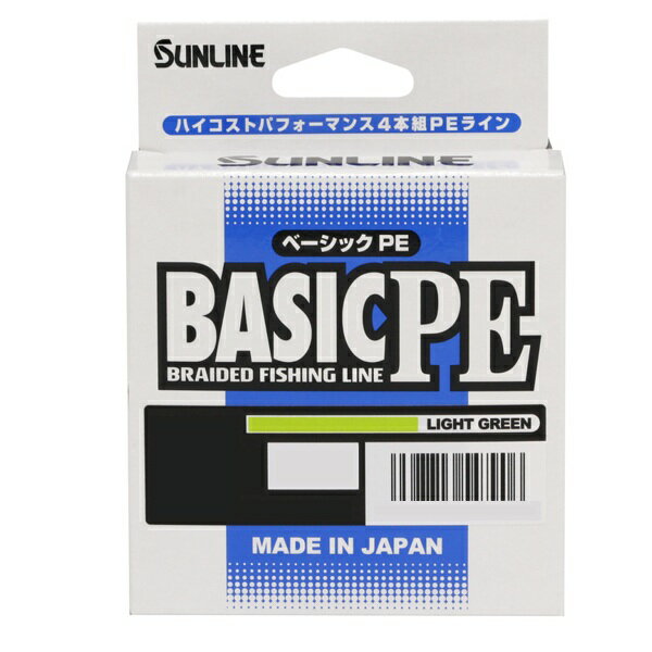 PE - サンライン PEライン ベーシック PE 200m ライトグリーン 0.4号(6lb)