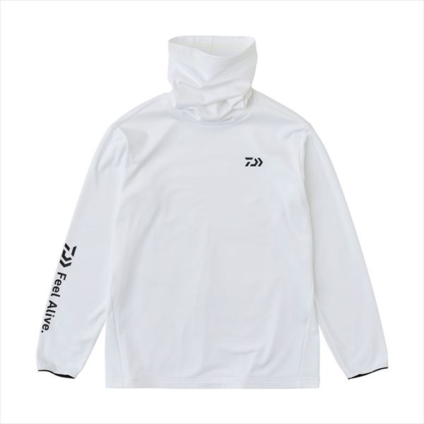 【スーパーSALE限定P10倍+買い回りで最大5000P】ダイワ ウェア DE-9325 ストレッチシャツネックウォーマー ホワイト 2XL