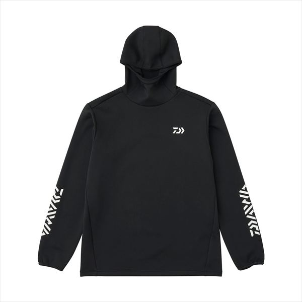 ダイワ ウェア DE-9225 ストレッチシャツフーディー ブラック L