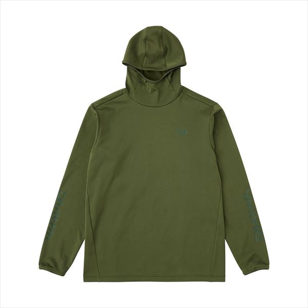 ダイワ ウェア DE-9225 ストレッチシャツフーディー オリーブグリーン 2XL