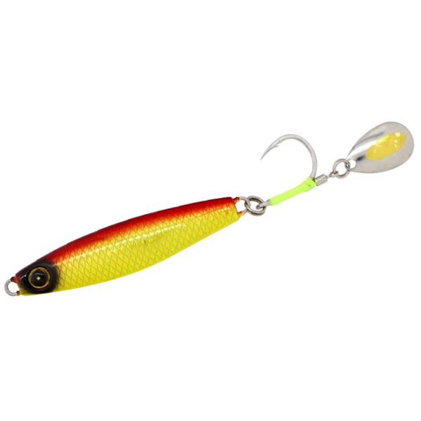 ハヤブサ メタルジグ ジャックアイ サワラスピン2 30-3 リアル魚鱗チャートアカキン