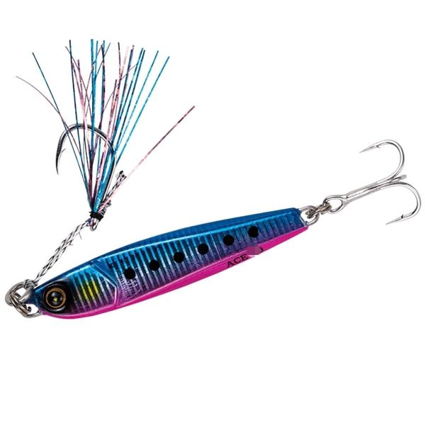 ハヤブサ メタルジグ FS415 ジャックアイエース 20g　2 ケイムラブルピンイワシ