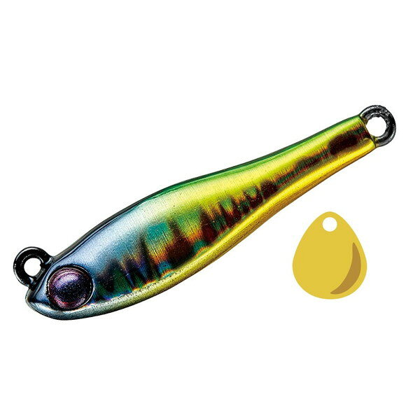 気軽に釣りを楽しめる身近な堤防。四季折々に釣れる様々な魚たちがターゲットになります。身近なアジやメバルからサバ・メッキ・カマス等の小型回遊魚・根魚・黒鯛・セイゴなど、難しいことは考えずに投げて巻くだけ。見た目もかわいいミニサイズのボディは、お尻のブレードをくるくる回して魚たちを狂わせます。釣りに行くならタックルボックスに入れておけば、いつどこでも役に立つこと間違いなし。これから海のルアー釣りを始めたい初心者やカップル・家族連れで楽しむのにも最適のアイテムです。全長：34mm重量（g）：10タイプ：ブレード付きメタルジグフック：W #5ブレードサイズ：#0 ※実物と色が違って見える場合があります。あらかじめご了承下さい。
