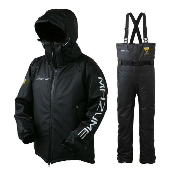 オレンジブルー 防寒服アウター MZFW-885 mazume ラフウォーター オールウエザースーツ ブラック M