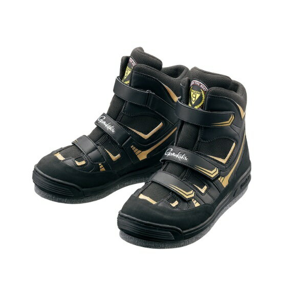 がまかつ GM4514 フェルトスパイクシューズ(パワータイプ) ブラック×ゴールド M(24.5-25.0cm)