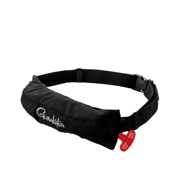 がまかつ ライフジャケット GM6006 コンパクトエアフローター ブラック×グレー フリーサイズ