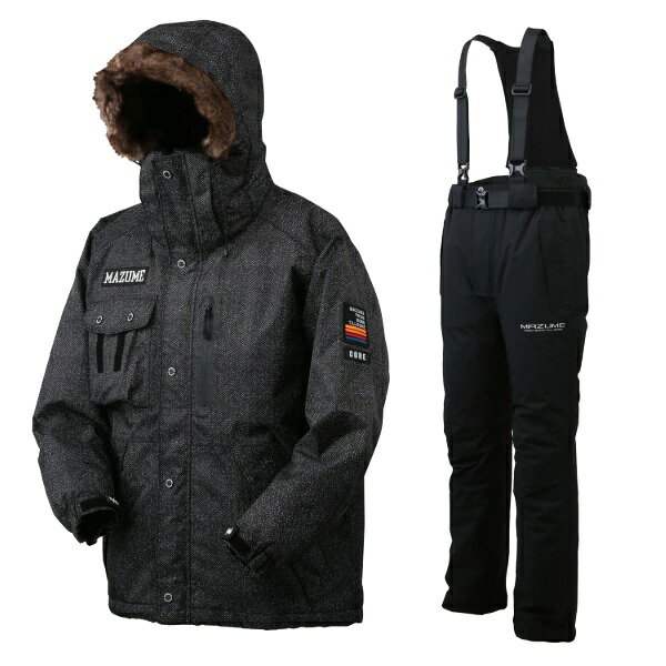 【特価】オレンジブルー 防寒服アウター MZFW-866 mazume CORE ALL WEATHER SUIT ブラックヘリンボーン L