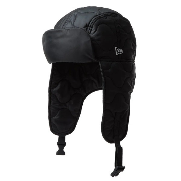 ニューエラジャパン 防寒帽子 トラッパー Militaly Quilt Water Repellent ブラック L(61cm)