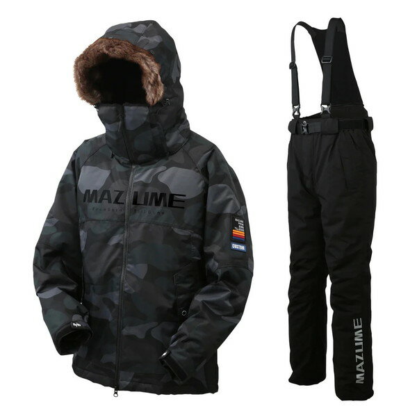 オレンジブルー 防寒服アウター MZFW-868 mazume コンタクト オールウエザースーツ カスタム グリーンカモ LL