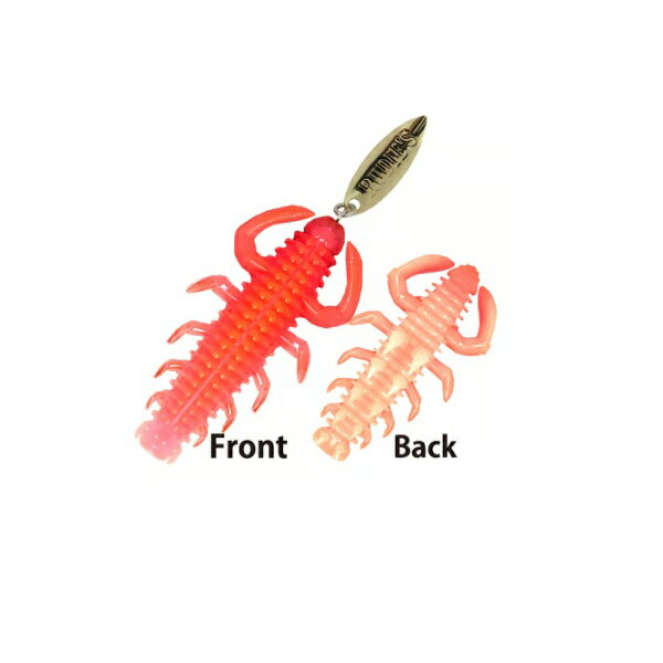 ルーディーズ ワーム ハタ喰イ・蟲 2.4インチ ハラグロピンク