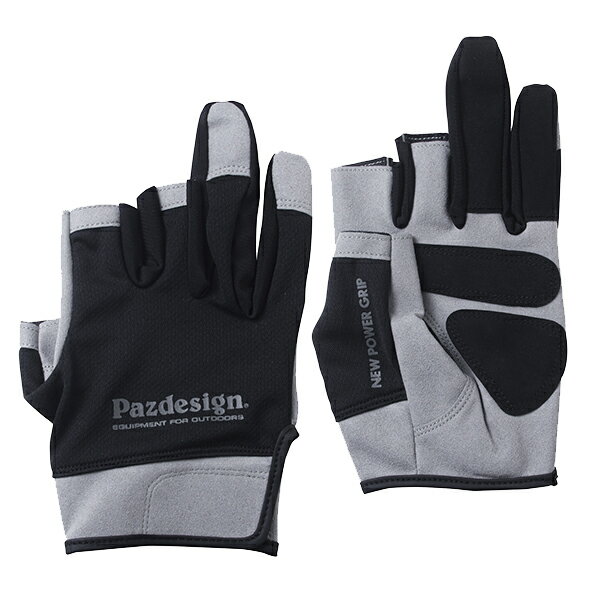 パズデザイン 防寒手袋 PGV-050 3フィンガーレス・サーモスタットグローブ ブラックグレー XL
