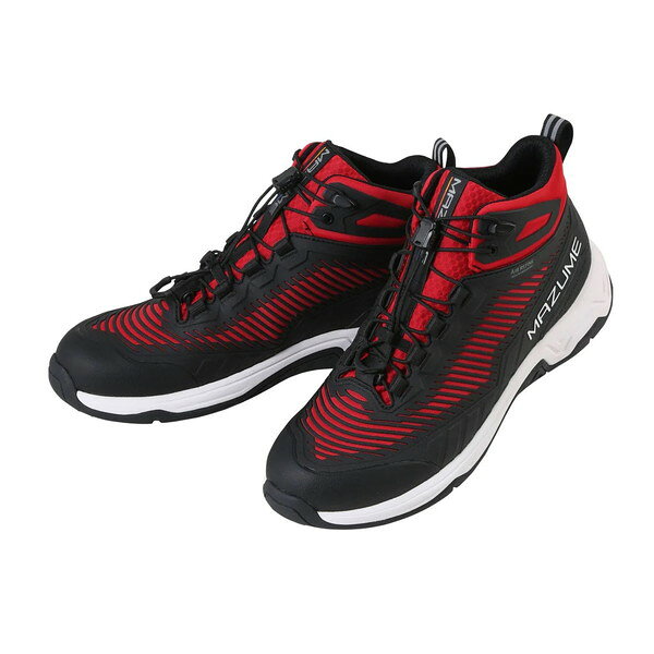 オレンジブルー MZSH-743 マズメ ラフウォーター デッキシューズハイカット ブラック×レッド S