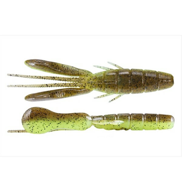 Lures - 【ネコポス対象品】OSP DoLive Beaver 4(ドライブビーバー 4インチ) グリパン/チャート TW107