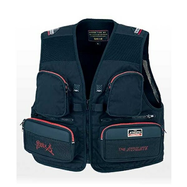 Fishing Vests - 黒鯛工房 アスリートベスト MV- 080-98164 L ブラック