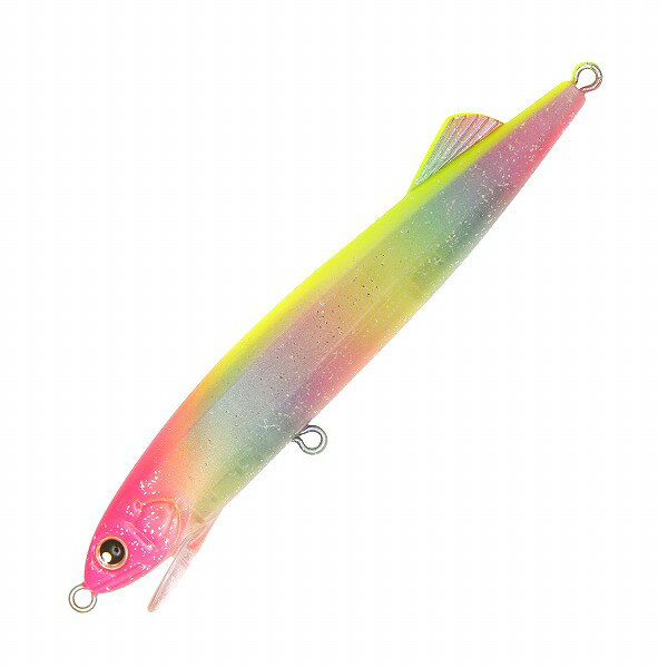 全長：96mm　ウエイト：10g　交換推奨フック：＃6　リング：＃2　カラー：067Cピンクヘッドパールキャンディー■泳ぎ！まるでアルファベットのIを書いているような、一切横振れのしないストレートに動くI字系アクション。スローリトリーブではV字波紋を出した水面直下攻略、水をつかませてレンジを入れてからのスロー〜ミディアムリトリーブでは一定層を直進移動するベイトを演出。リップの効果で横風を受けた状態でも表層レンジに粘り強くキープしつづけることが最大のメリット。バチ抜け、稚鮎、ハク、サヨリなどの細身微波動ベイトの偏食パターンにも有効です。■飛び！浮き姿勢を左右するリアウエイトを絶妙な位置に配置し、アクションにも重要な背びれとの相乗効果で安定した飛行姿勢と飛距離を実現。軽量フローティングミノーですが、ストレスなく投げられます。※掲載している商品の画像は代表画像を表示しています。また実物と色が違って見える場合があります。あらかじめご了承下さい。