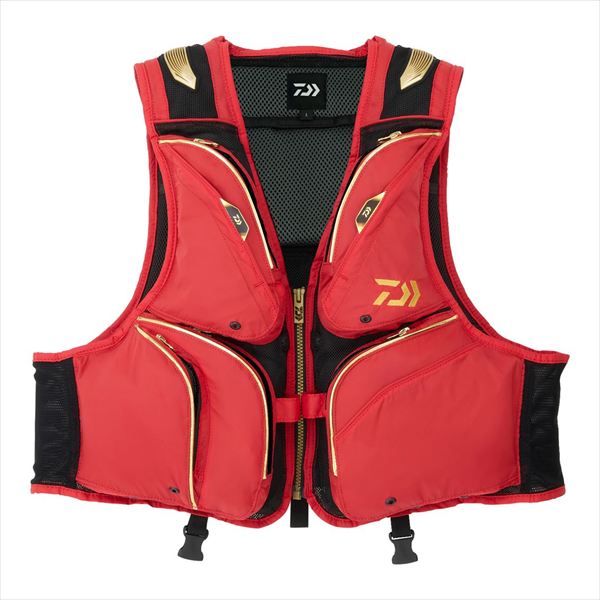 Vests - ダイワ ライフジャケット DV-3025F フロートショートフィッシングベスト レッド M