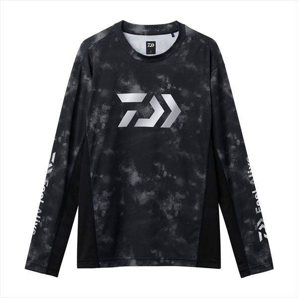 ダイワ ウェア DE-3826 ロングスリーブゲームシャツ ブラックヘイズカモ 2XL