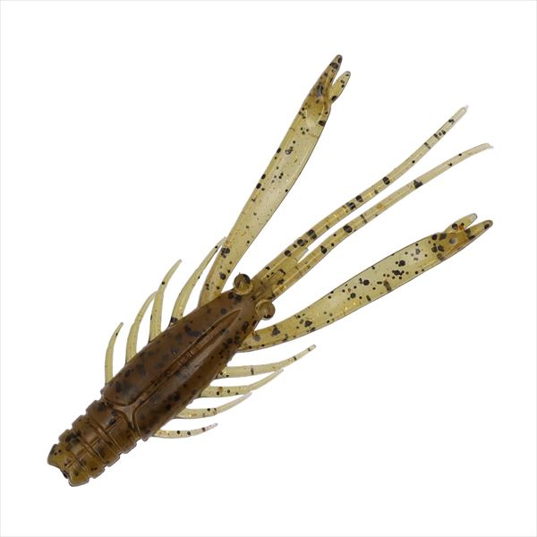 Daiwa Worm Silver Wolf Urban Shrimp 2.8inch Green Pumpkin Glow Gold