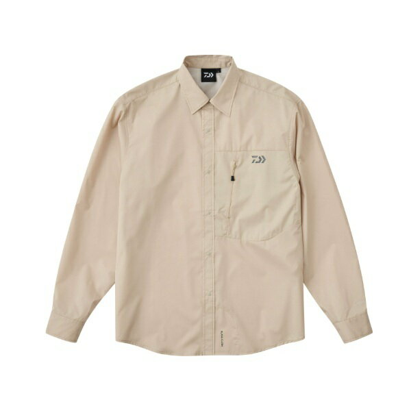 【スーパーSALE限定P10倍+買い回りで最大5000P】【予約品】 ダイワ ウェア DE-5126 Pertex ロングスリーブシャツ クリームベージュ XL...