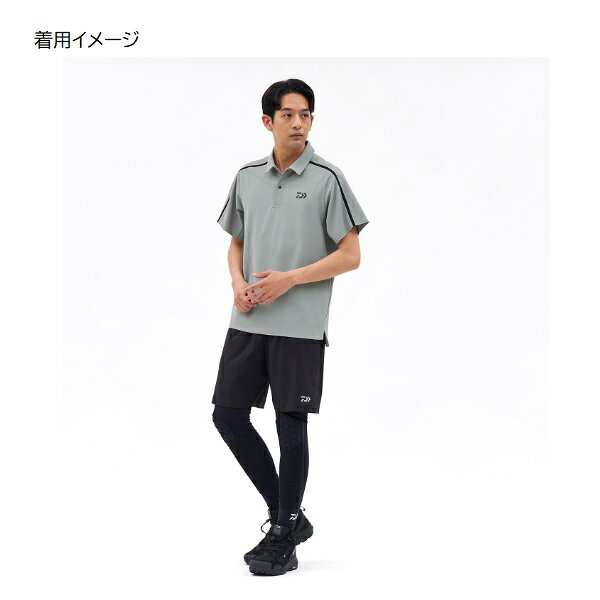 釣具のキャスティング 楽天市場店のダイワ ウェア DE-9426 サンブロックドライポロシャツ ブラック 2XL｜アングル3