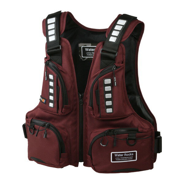 Vests - オレンジブルー ライフジャケット WRLV-3154 WR スタンダードライフベスト ブラウン フリー