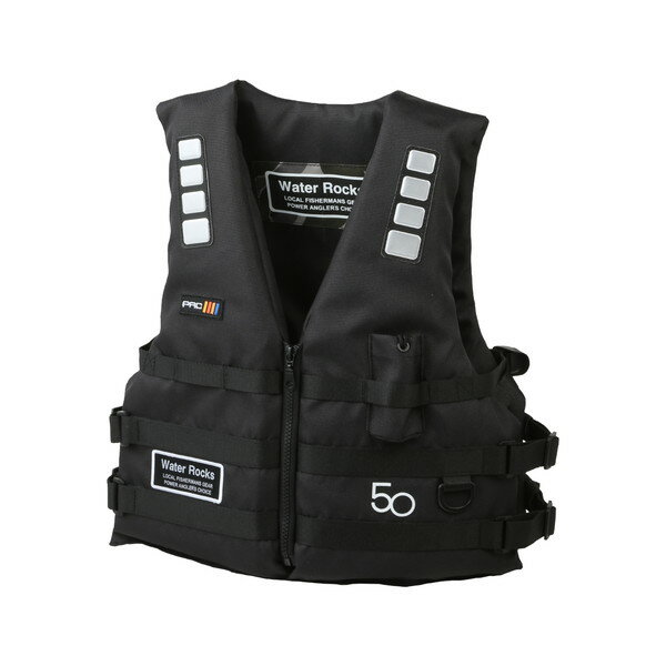 Fishing Vests - オレンジブルー ライフジャケット WRLV-3158 WR PACベスト 50kg ブラック