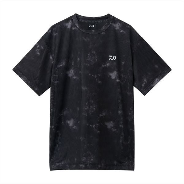 ダイワ ウェア DE-8726 ドライメッシュハーフスリーブシャツ ブラックヘイズカモ XL
