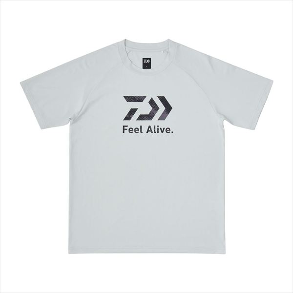 ダイワ ウェア DE-3925 Feel Alive ドライTシャツ ライトグレー 2XL