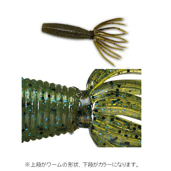 スミス ワーム ベビーファットイカ ウォーターメロンブルーギル