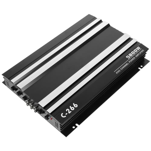 【送料無料】VORCOOL オーディオアンプ カーアンプ 5800 w C-266ステレオ4 ohm音響4チャンネルアルミニ..