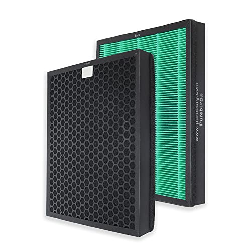 【送料無料】PUREBURG AP-1515H 交換用フィルターコーウェイ(Coway)との互換性ありAirmega 300/300S空気清浄機に対応 部品番号 AP-1515H,(2枚セット) HEPAフィルターと活性炭脱臭フィルターを一体