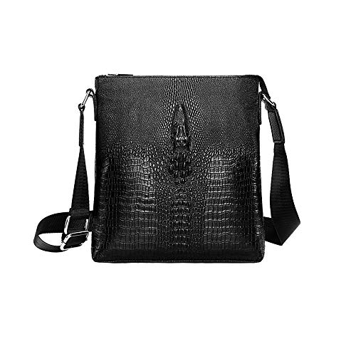 【送料無料】[Whatna] 2way 牛革 クロコダイル型押し ショルダーバッグ メンズ ポシェットipad9.7 収納..