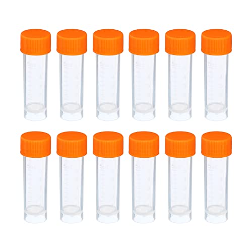 【送料無料】PATIKIL 5ml テストチューブ 試験管 計量チューブ プラスチック 12本入り  ...