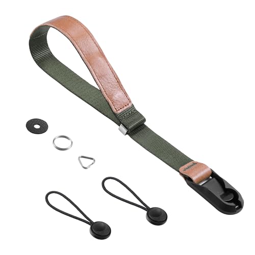 【送料無料】[Cobby] リストストラップ ハンドストラップ 磁気バックル アンカー設計 一眼レフ・ミラーレス用 円形・三角リング付