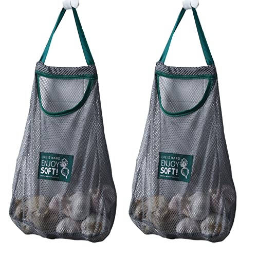 【送料無料】Itisyou メッシュバッグ 収納 袋 野菜ストッカー 果物収納袋 ネット バッグ 吊り下げ ネッ..