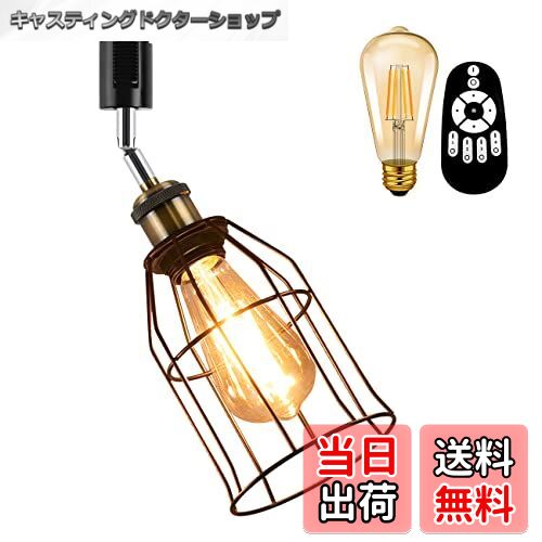 【送料無料】ANWIO ペンダントライト レールライト ダクト 照明 おしゃれ 吊り下げ E26口金 リモコン LED電球付き 角度調節自由 6W 北欧 天井照明 ダイニング 玄関 キッチン（電池別売）