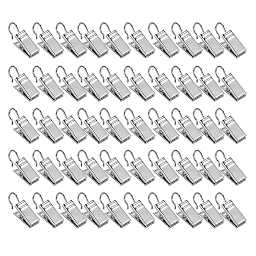 【送料無料】Cluoling カーテンフック カーテンクリップ カーテン お好み生地を挟む ステンレス製 強力..