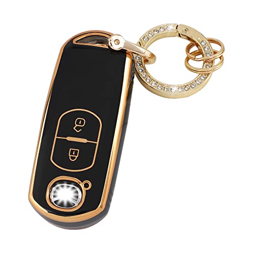 【送料無料】[Futwod] キーケース マツダ CX-3 CX-5 CX-8 キーカバー キーホルダー(3)