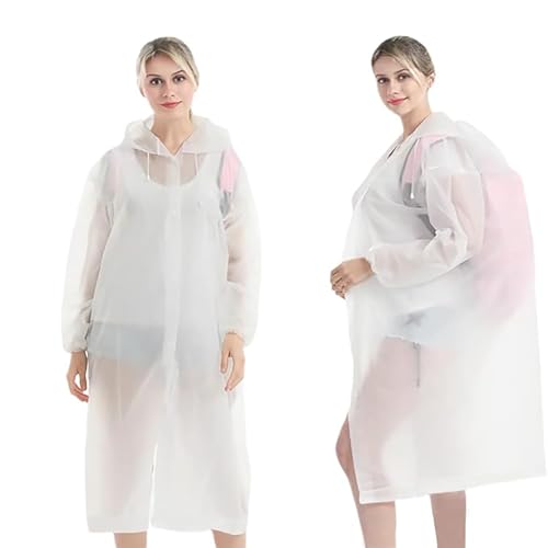【送料無料】[LeTradeJP] レインコート 半透明 カッパ レディース ひも付きフード 環境にやさしいEVA素材 軽量 環境にやさしいEVA素材 軽量 通気性 防災グッズ 防水 防 豪雨 着脱簡単 リュック対応 通勤 通学 男女兼用
