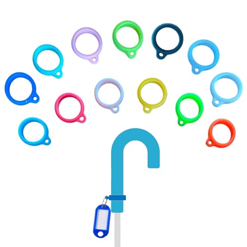 【送料無料】BLOOPIC アンブレラマーカー シリコンリング 7個セット 傘 目印 盗難防止 グッズ カラフル マーカー 収納便利 アクセサリー