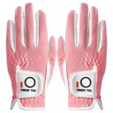 【送料無料】ゴルフグローブ レディース スエード調合成皮革 メッシュ素材 ソフト 通気 速乾 耐摩耗性 丸洗い可能 マジックテープ 多機能 全天候型 破れにくい...