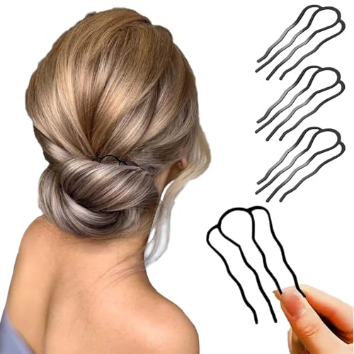 【送料無料】BLOOPIC 4本歯ヘアツイスター お団子ヘアクリップ 固定ヘアスタイル インナーヘアアクセ ..